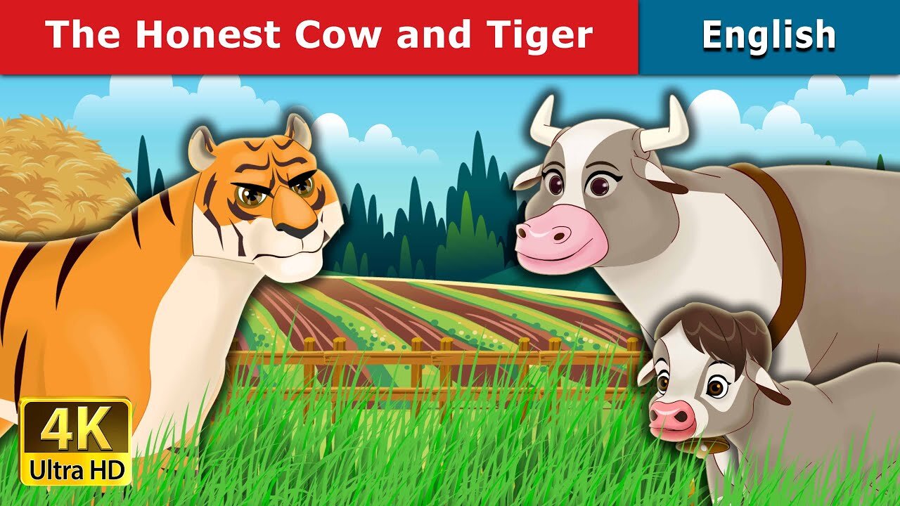 The Honest Cow and the Tiger || Fairy tales in English || Cartoon in English | Story