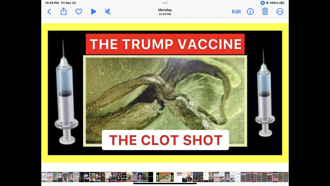 The Trump Vaccine - The Clot Shot