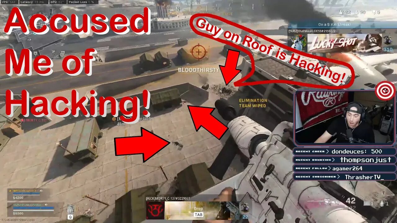 Accused of Hacking...Twice! | Call of Duty: Black Ops Cold War/Modern Warfare Warzone #shorts