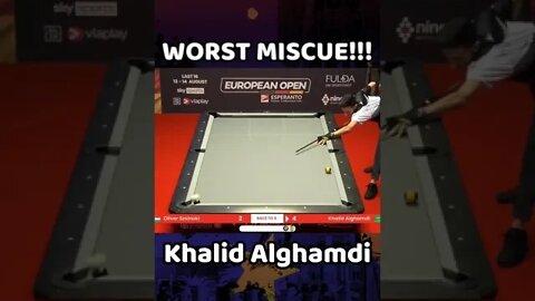 Worst MISCUE you'll ever see in a Tournament | Khalid Alghamdi