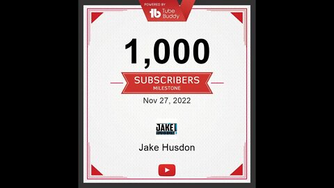 I HIT 1K SUBS