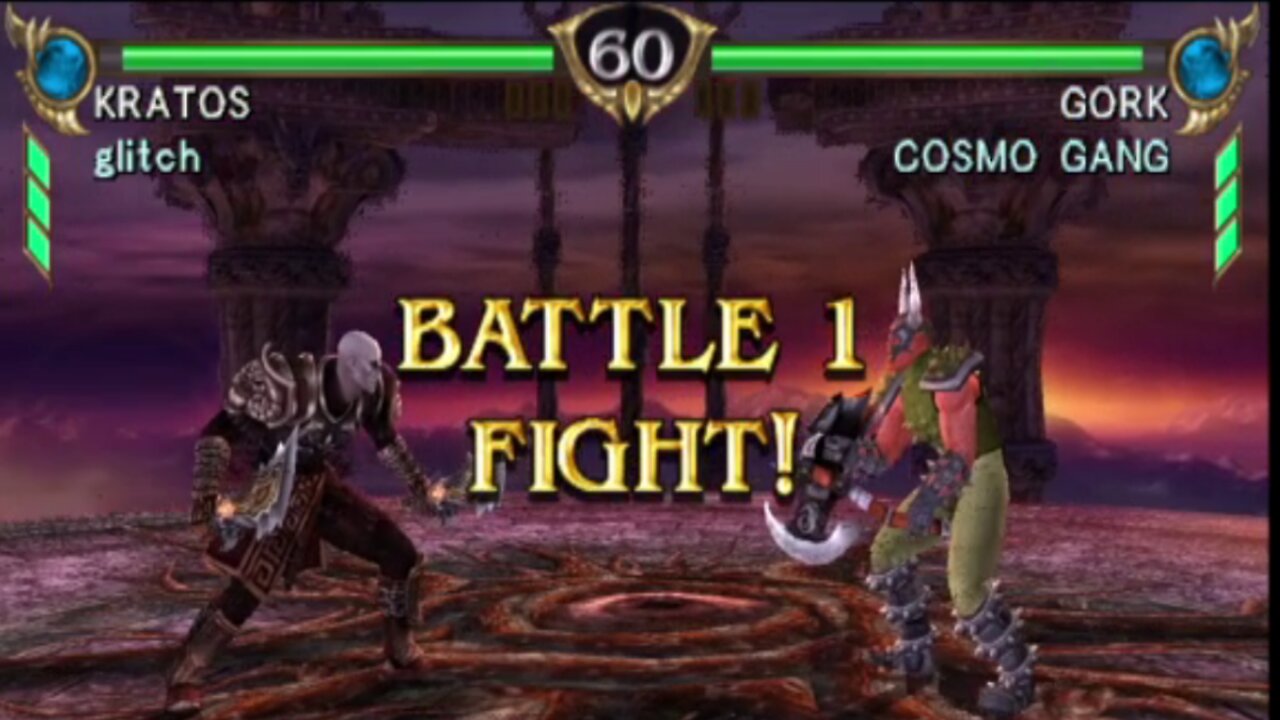 Soulcalibur: Broken Destiny Kratos VS Gork