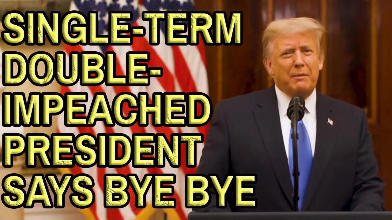 TRUMP GOODBYE SPEECH - 20 minutes of Lies to end the worst presidency in History