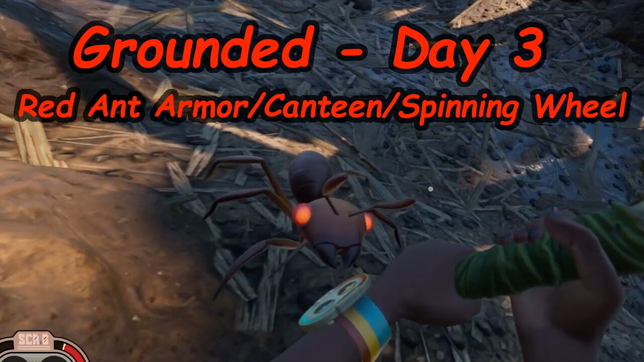 Grounded Video Game - Day 3 – Craft Red Ant Armor, Canteen, and Spinning Wheel