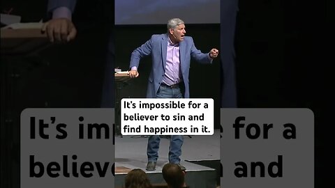 It’s impossible for a believer to sin and find happiness in it. - #sermon #jesus #shorts