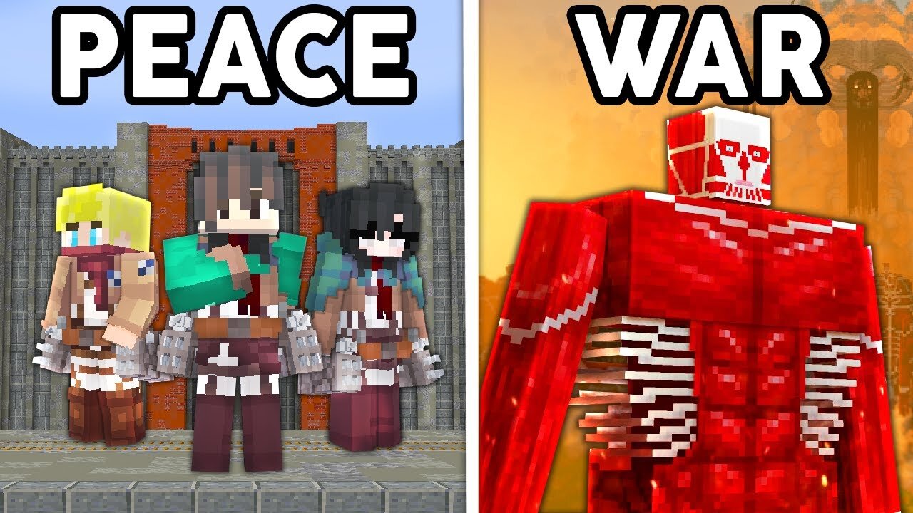 I Made 100 Players Simulate an ATTACK ON TITAN Civilization in Minecraft..