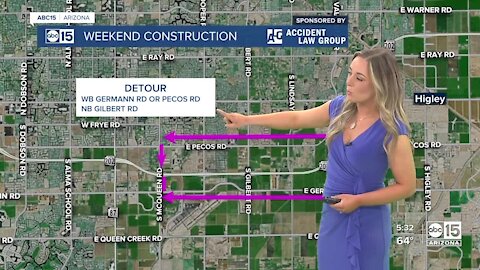 Weekend road closures in the Valley