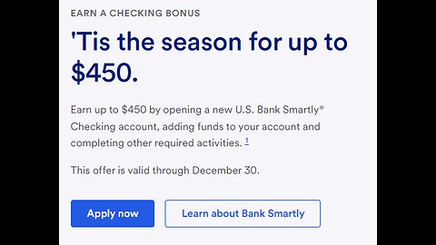 Get $450 of Free Money from US Bank