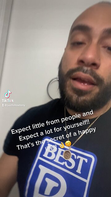 xpect little from people and Expect a lot for yourself!! That’s the secret of a happy life!! 👌😊