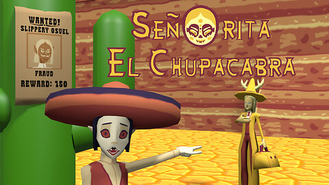 Señorita El Chupacabra Shorts: Slippery
