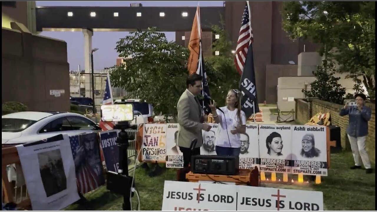 Rep. Gaetz attends vigil for mistreated J6 prisoners at DC Jail,