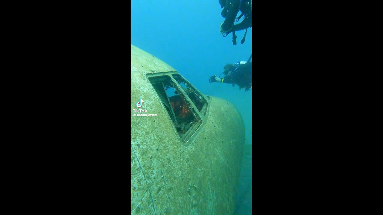 Dropped airplane