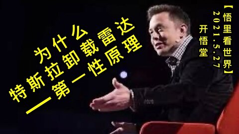 KWT1799为什么特斯拉卸载雷达——第一性原理20210527-7【悟里看世界】