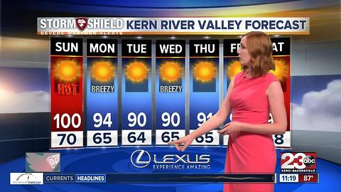 One more day of heat watches then 90's return to Bakersfield