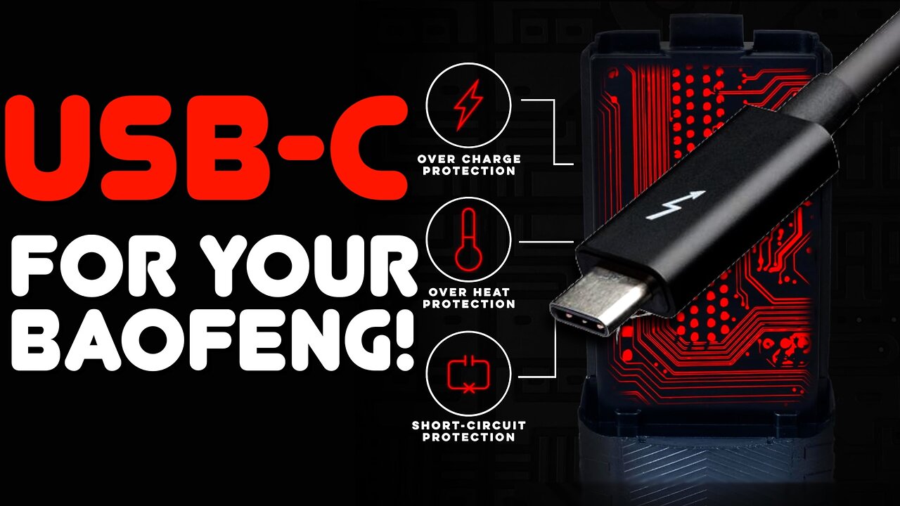 USB-C Charging For Your Baofeng UV-5R