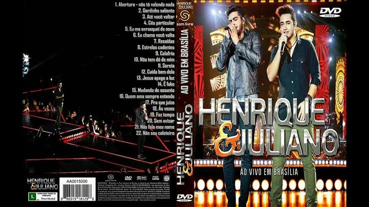 DVD HENRIQUE E JULIANO AO VIVO EM BRASÍLIA 2014