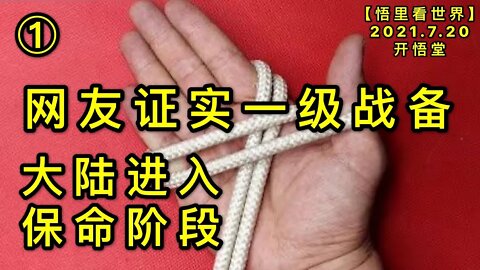 KWT2132(1)大陆进入保命阶段- 网友证实一级战备20210720-8【悟里看世界】