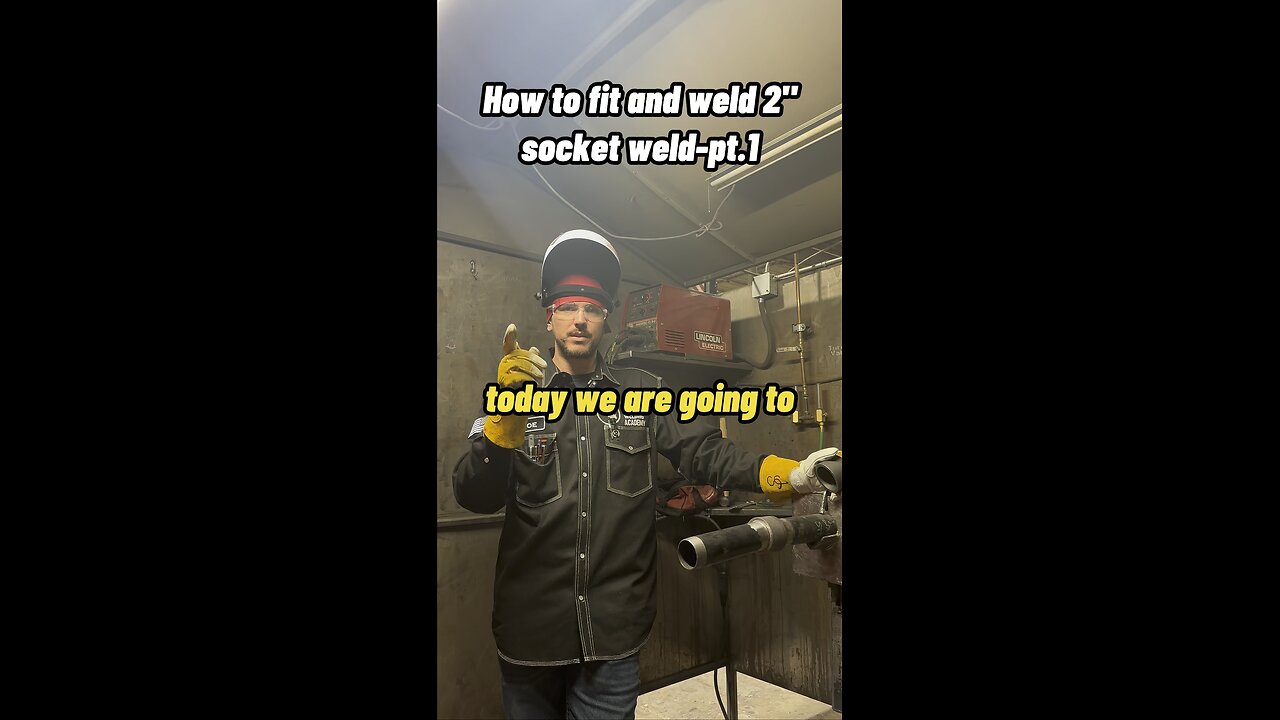 How to fit and weld a 2" socket weld Pt. 1 #tipoftheday #tip #weldingtips #tradeschool #welder