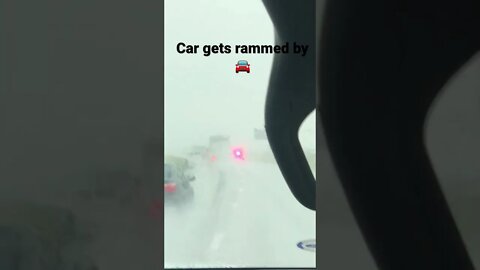 Car gets rammed by car