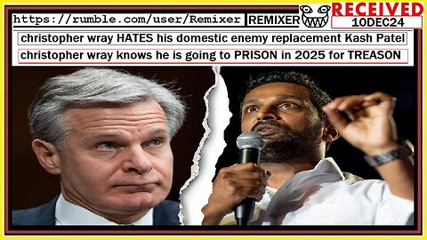 christopher wray HATES his domestic enemy replacement Kash Patel