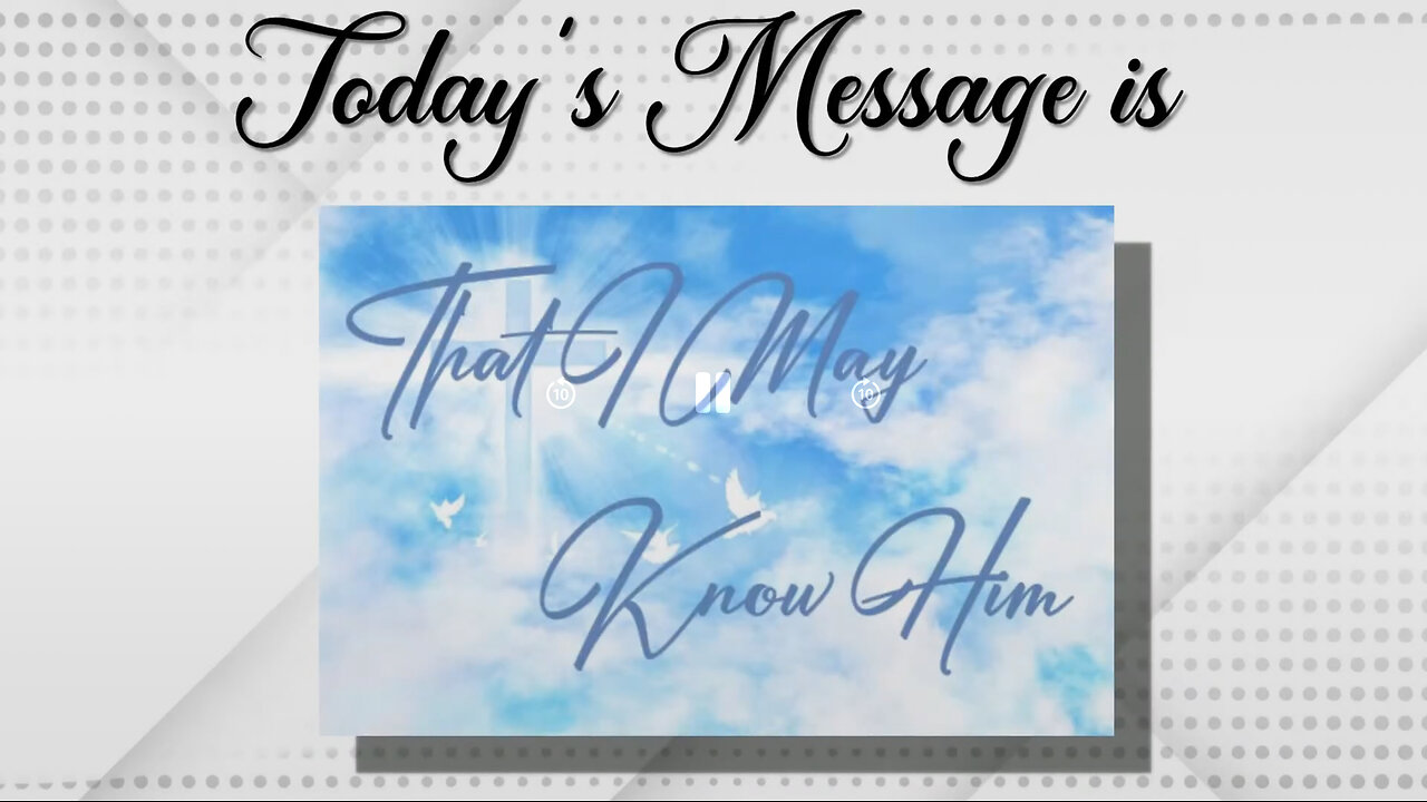 "That I May Know Him" Matt/ 20/ 1-16 Sunday Evening 06 16 2024.