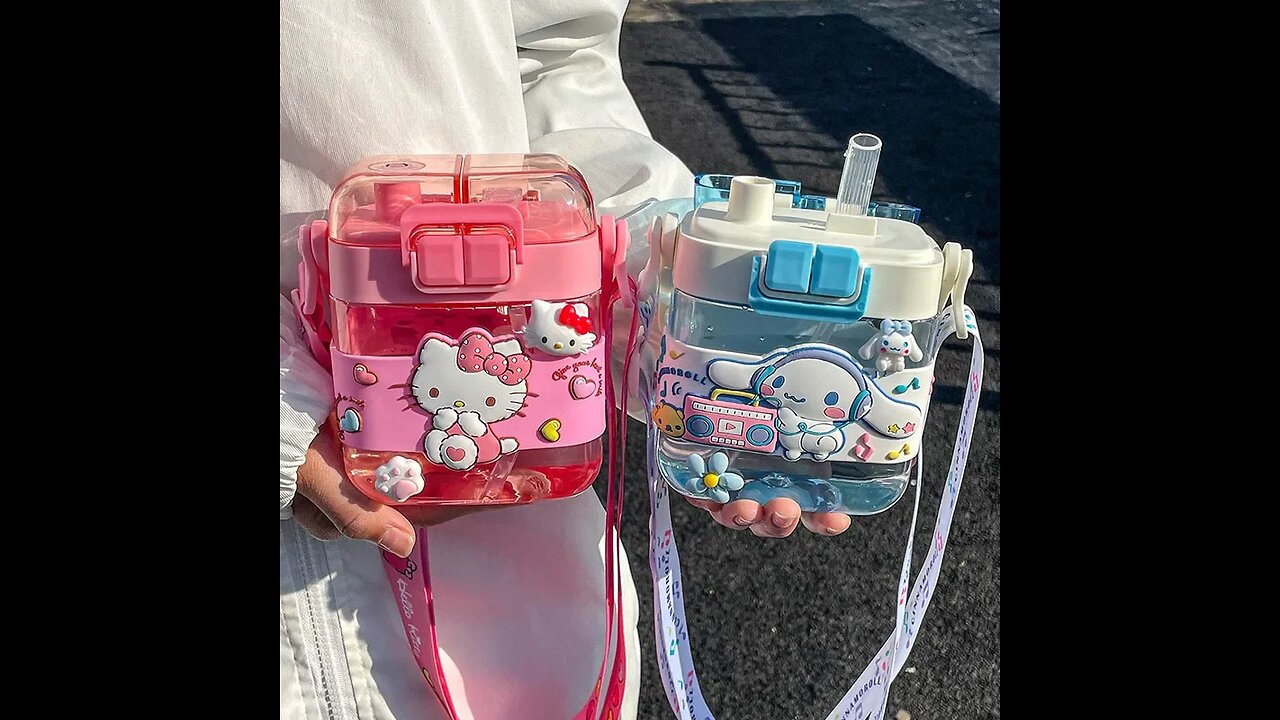 600ml Sanrio Large Capacity Water Bottle