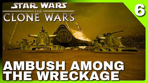 An AMBUSH in the Wreckage | Star Wars the Clone Wars