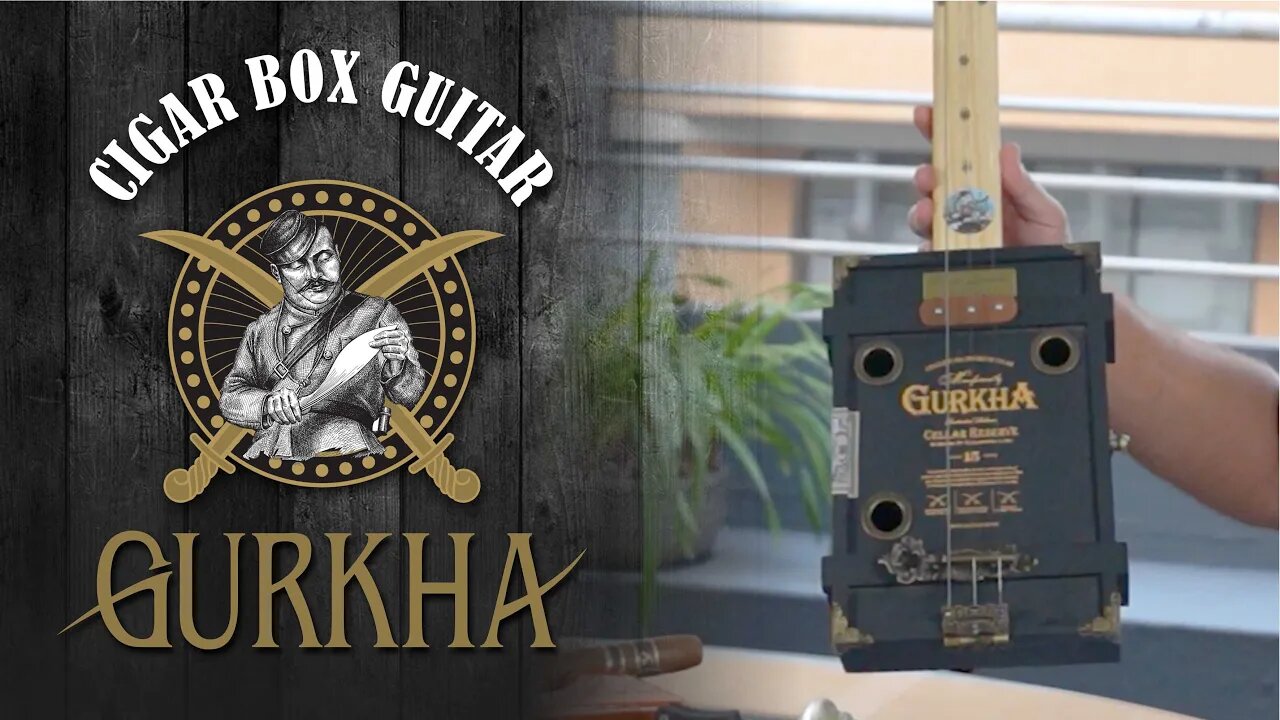 CIGAR 019 - Cigar Box Guitar GURKHA Edição Limitada com Guz Ferreiro e SUPER PROMOÇÃO