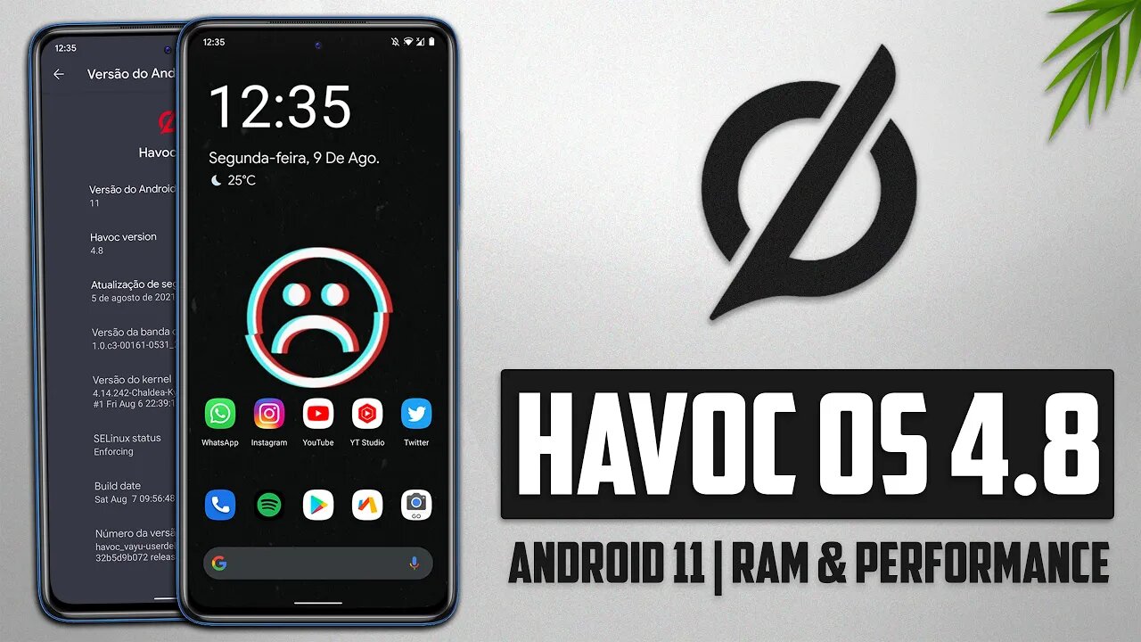 Havoc-OS ROM v4.8 | Android 11 | MENOR CONSUMO DE RAM E MELHORIA NA PERFORMANCE!