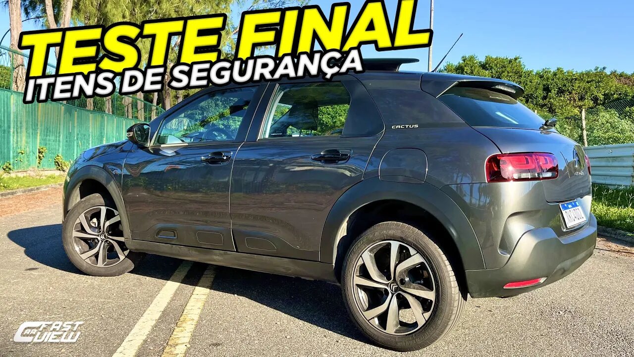 TESTANDO ITENS DE SEGURANÇA DO NOVO CITROEN C4 CACTUS 1.6 THP TURBO 2022