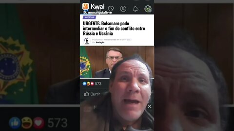 Urgente : Bolsonaro pode intermediar o fim da Guerra entre Rússia e Ucrania