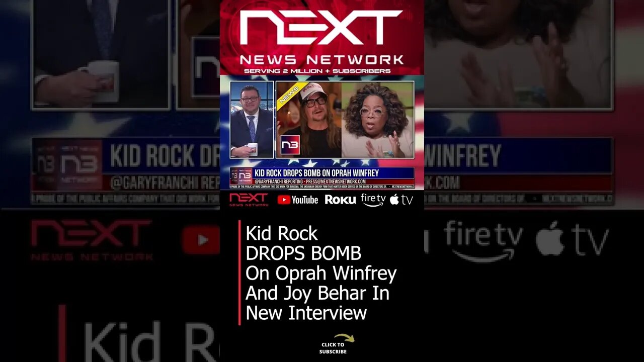 Kid Rock DROPS BOMB On Oprah Winfrey And Joy Behar In New Interview #short