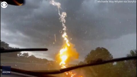 Lightning Strikes Truck