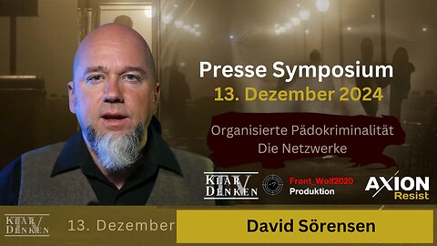 ⚡️Vortrag von David-Soerensen auf dem Pressesymposium AxionResist am 13.Dezember 2024⚡️