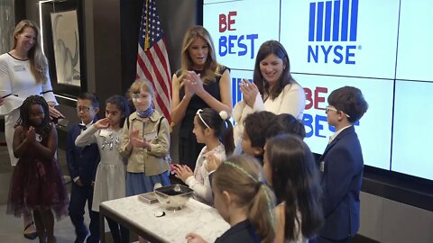 First Lady Melania Trump Rings the Opening Bell at the New York Stock Exchange