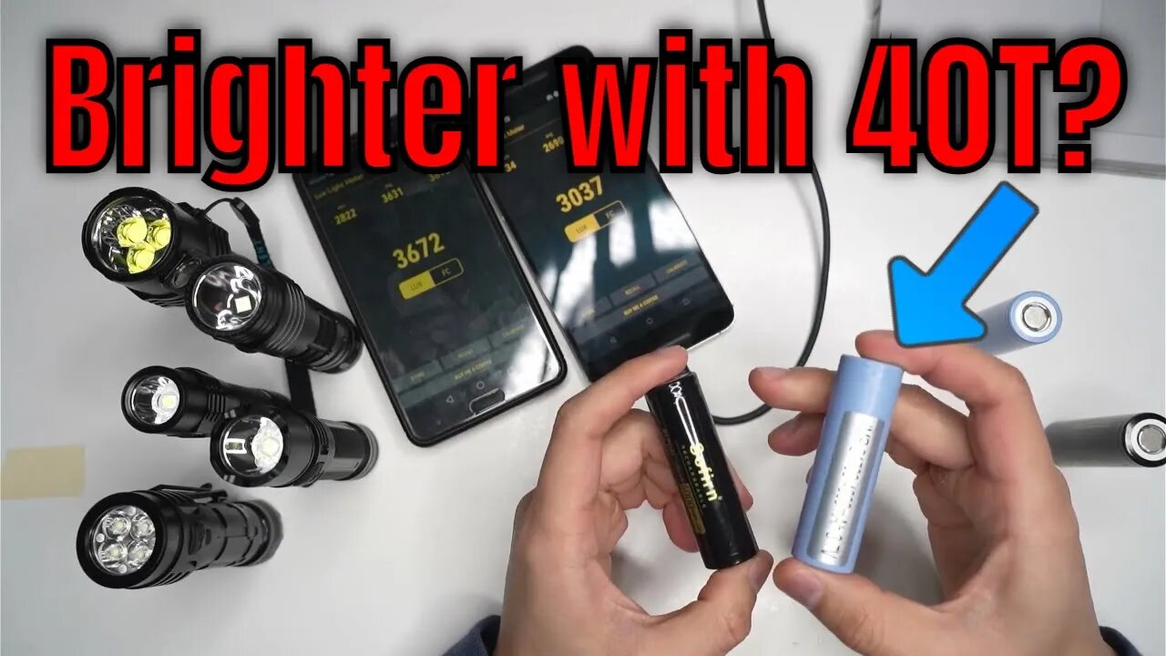 Sofirn IF25a Flashlight: Turbo tests Samsung 40T, Sofirn 4000 and 5000mAh