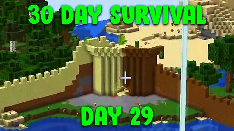I Added Towers And A Couple Drawbridges Into My Wall | Minecraft - 30 Day Survival Day #29