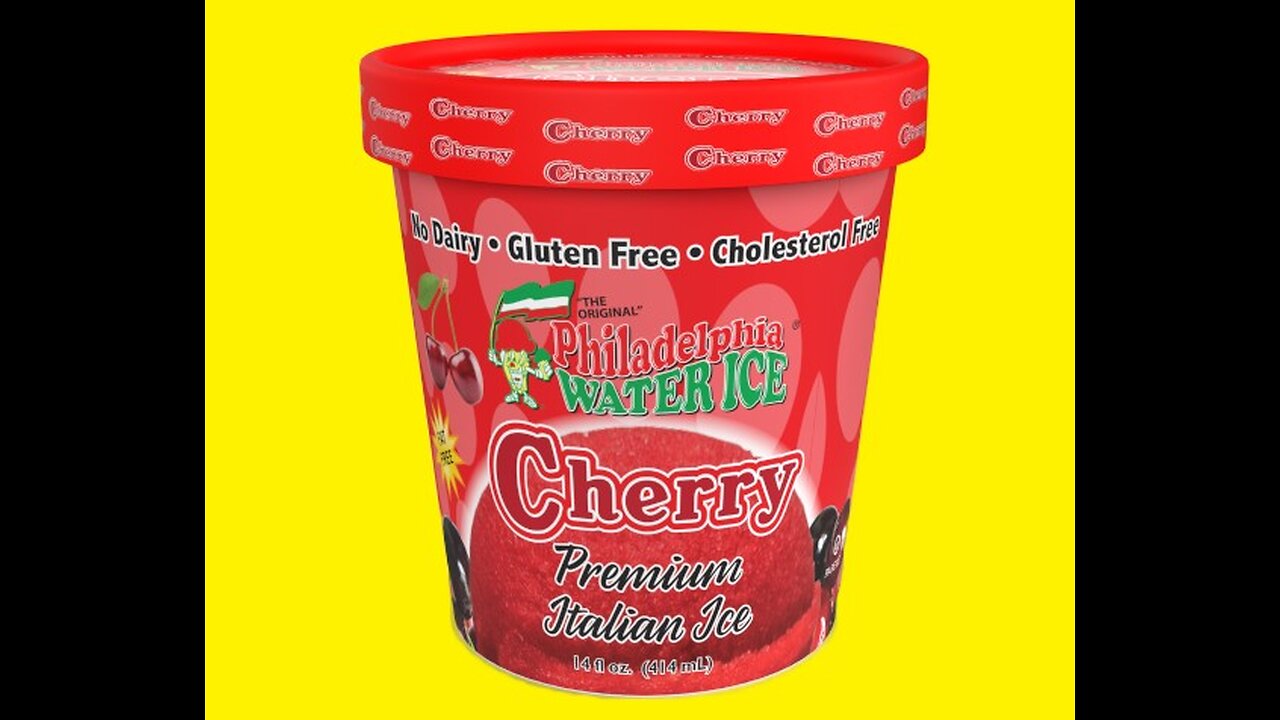 The Original Philadelphia Water Ice Cherry Premium Italian Ice Review Bruh!