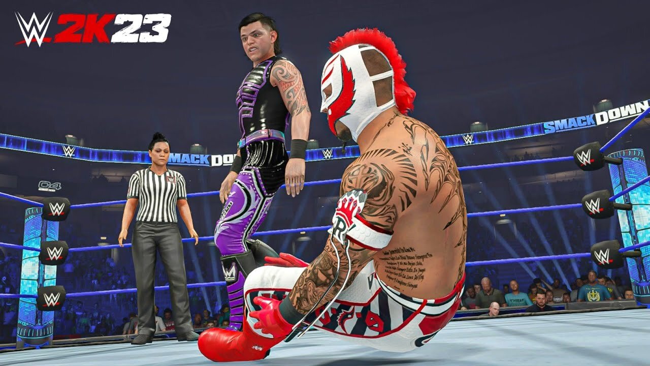 WWE2K23 Rey Mysterio VS Dominik Mysterio