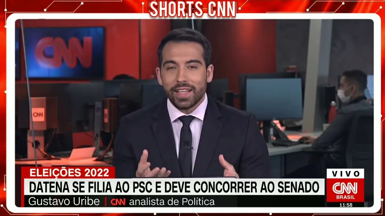 Datena se filia ao PSC para concorrer ao Senado | LIVE CNN