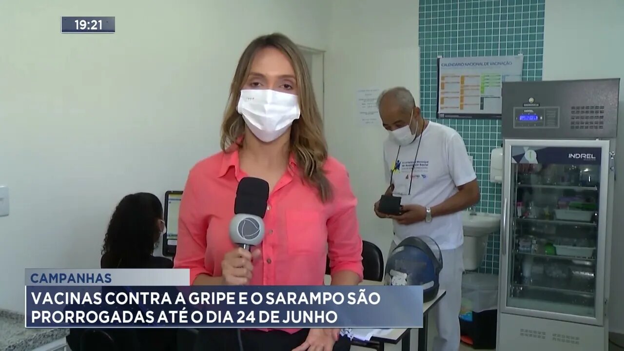 Campanhas: Vacinas contra a gripe e o sarampo são prorrogadas até o dia 24 de junho