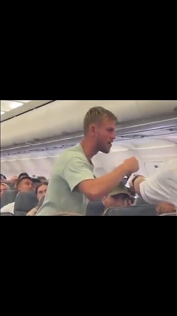 MFer Not Real Part 2 - Man Disturbed By Passenger on Plane That He Tried to Open Emergency Door