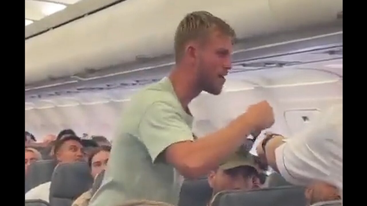 MFer Not Real Part 2 - Man Disturbed By Passenger on Plane That He Tried to Open Emergency Door