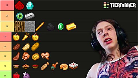 My Minecraft Food & Resources Tier List