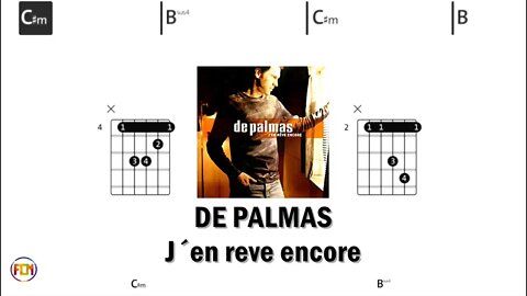 DE PALMAS J´en reve encore - (Chords & Lyrics like a Karaoke) HD