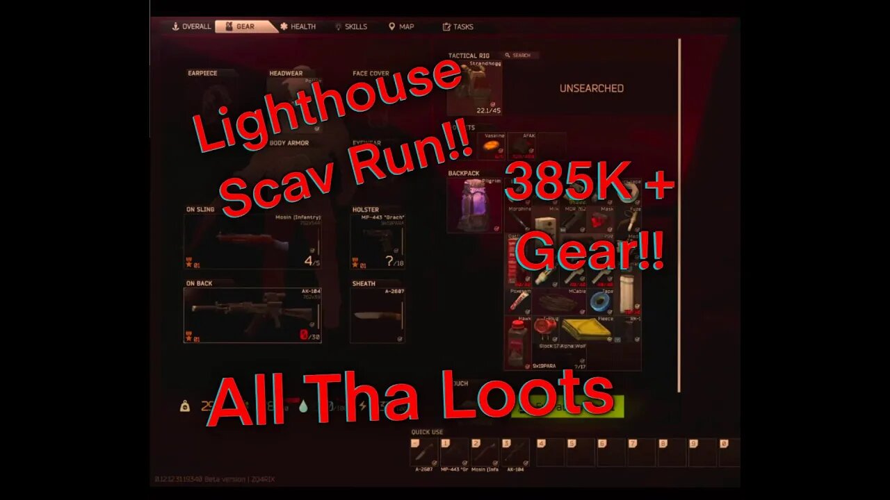 Lighthouse Scav Nets 385K Plus gear!!