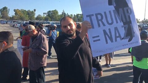 Trump Nazi Sign Holder Gets Owned - The Alex Jones Channel - 2016