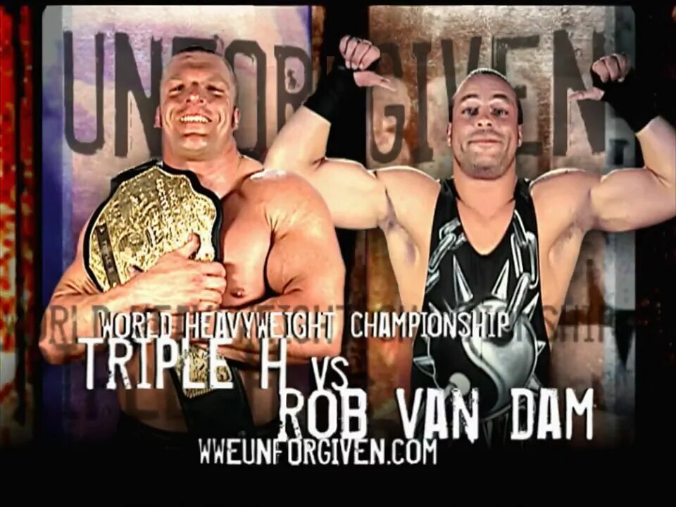 Triple H vs Rob Van Dam - Unforgiven 2002 (Full Match)