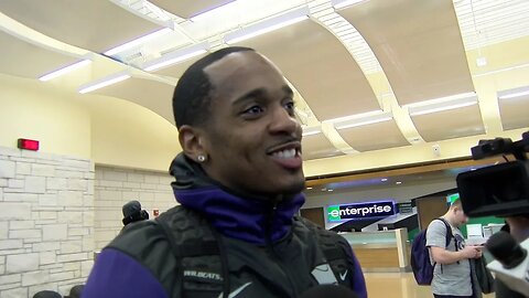 Kansas State Basketball | Barry Brown interview before Wildcats leave for San Jose | March 19, 2019