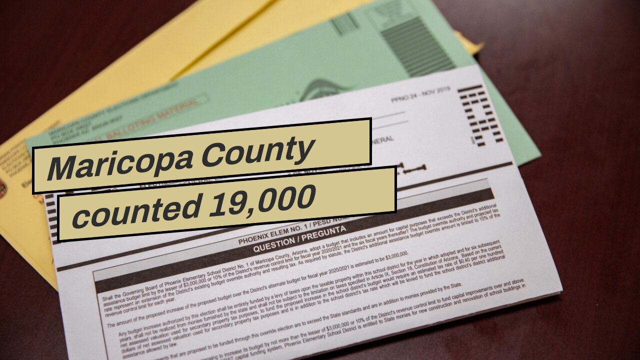 Maricopa County counted 19,000 late, invalid ballots in 2020 election, newly disgorged records...